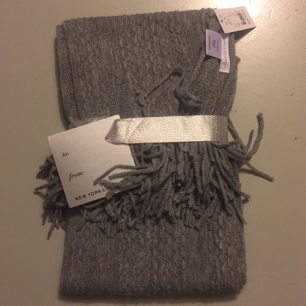 NWT Grey Scarf